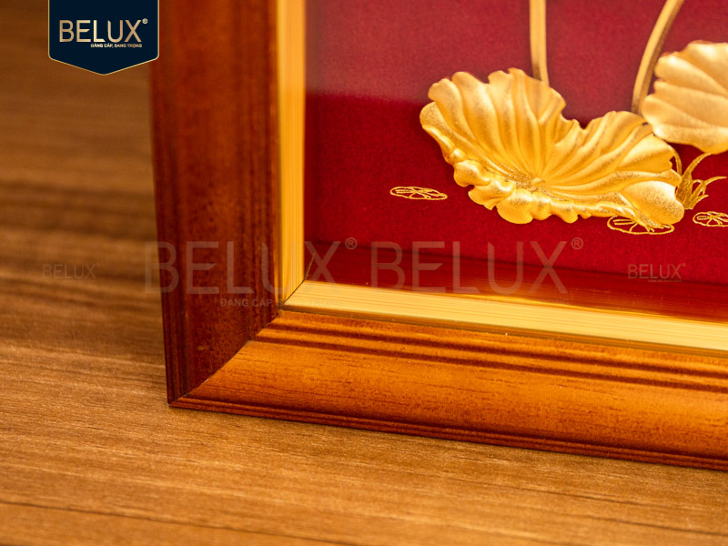 Tranh Chữ Thuận Dát Vàng 24k Kt 50x36cm